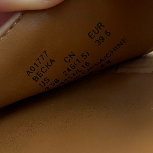 Coach Becka taupe ankle wrap kork wedge sandals | size 9.5 - Picture 13 of 13